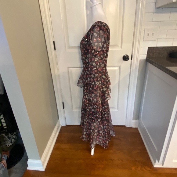 ASTR the Label Floral Print Midi Dress Black Combo 33470 - Picture 8 of 15